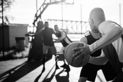 Guarding the ball